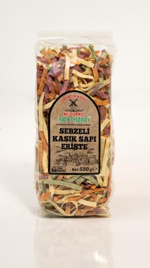 Sebzeli Kaşık Sapı Erişte - 500 gr